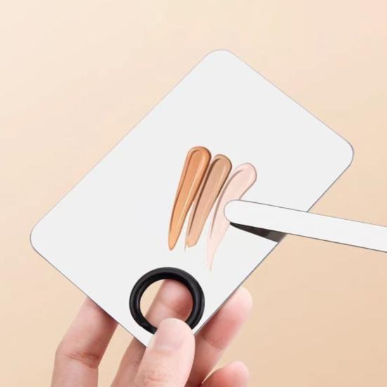 Stainless Steel Makeup Palette Spatula Professional Cosmetic Mixing Tool for Foundations Lipstick Nail Art Cosmetic Texture Mixer