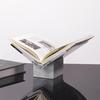 Modern Geometric Marble Bookshelf for Study Room Decorations