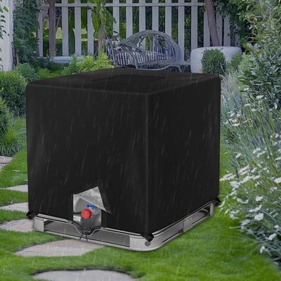 IBC Water Tank Ton Barrel Dust Cover Tote Cover Water Tank Container Cover Waterproof Oxford Protective Cover for IBC Water Tank