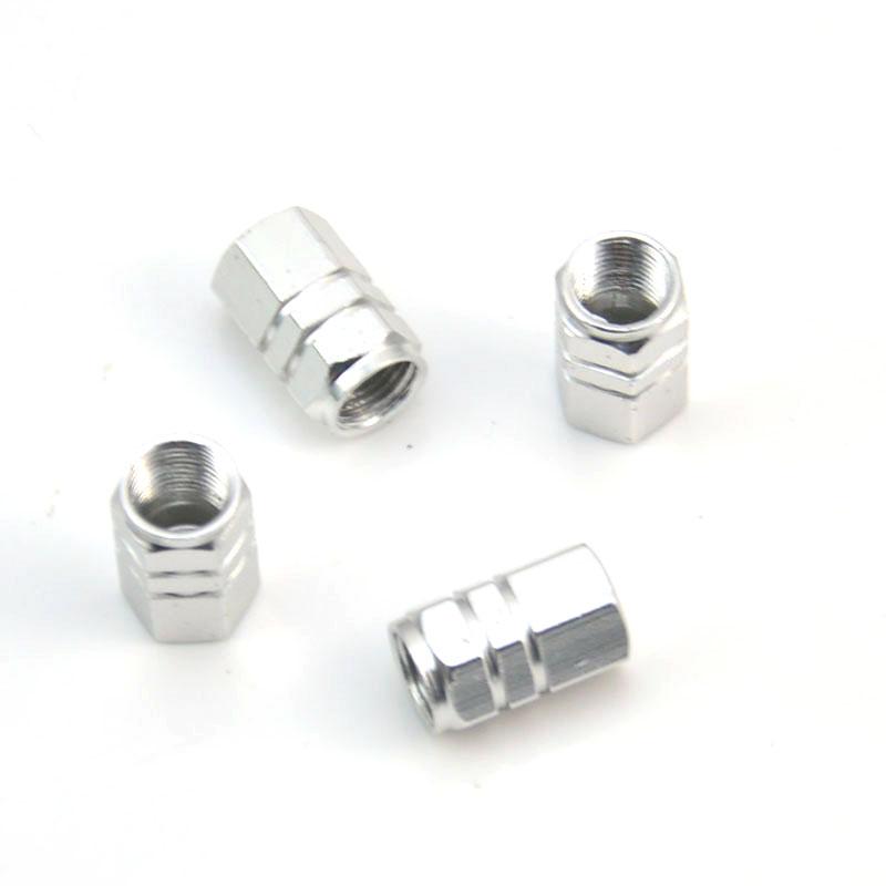 

Universal 4Pcs Theft Proof Valve Stem Caps - Airtight Car Wheel Tyre Air Caps Cover Auto Tire Accessories серебряный