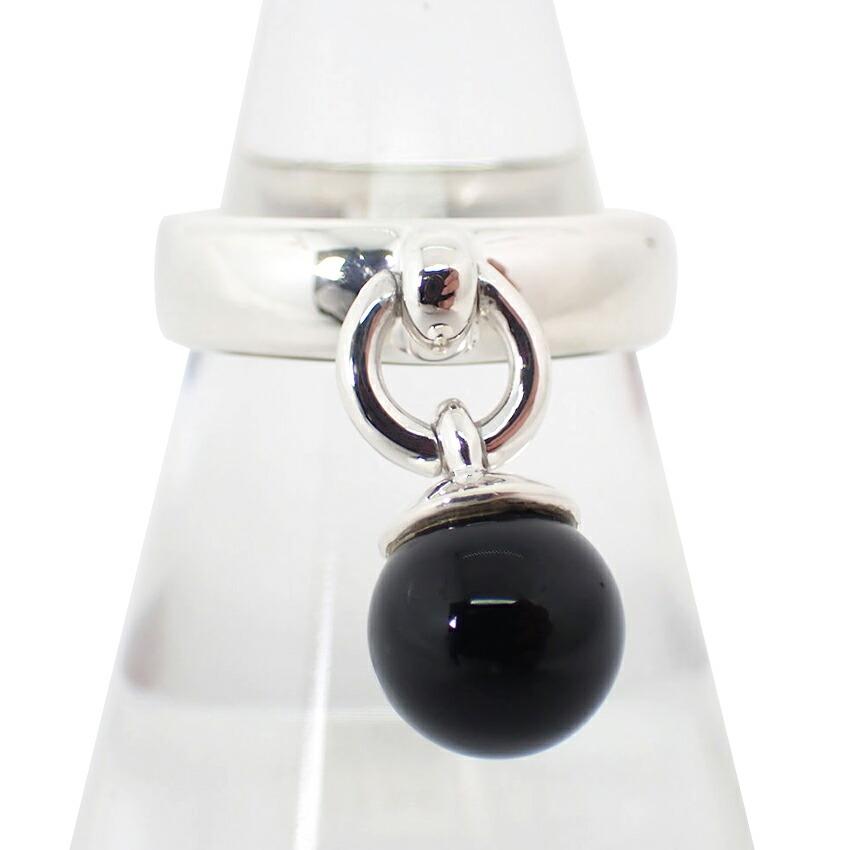 

[Pre-owned] TIFFANY 925 Hardware Ball Onyx Ring, Size 11, J44-10