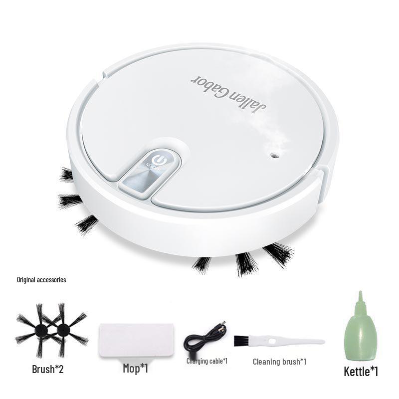 Smart 3-in-1 Robotic Vacuum Cleaner: Rechargeable & Compact Home Appliance