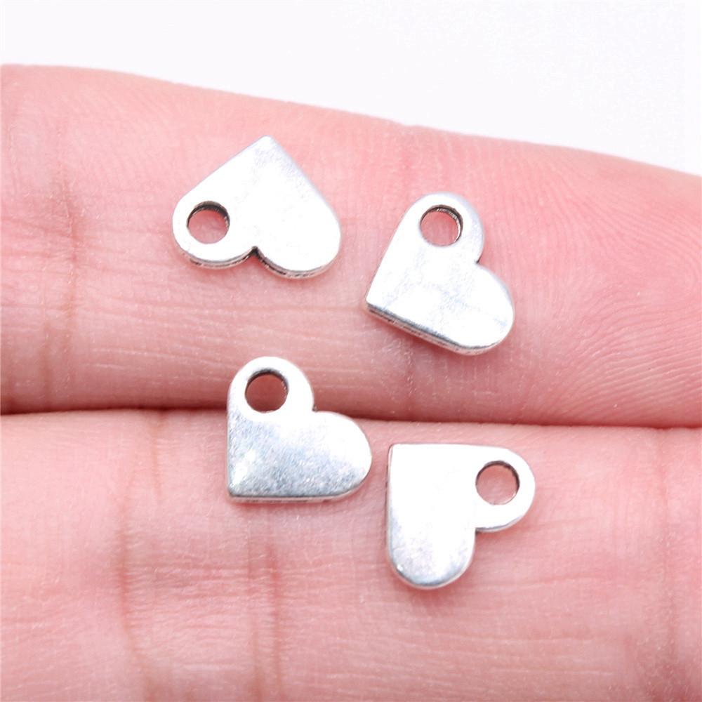 Charms Peach Heart Love Pendants Wedding Jewelry Findings QC094