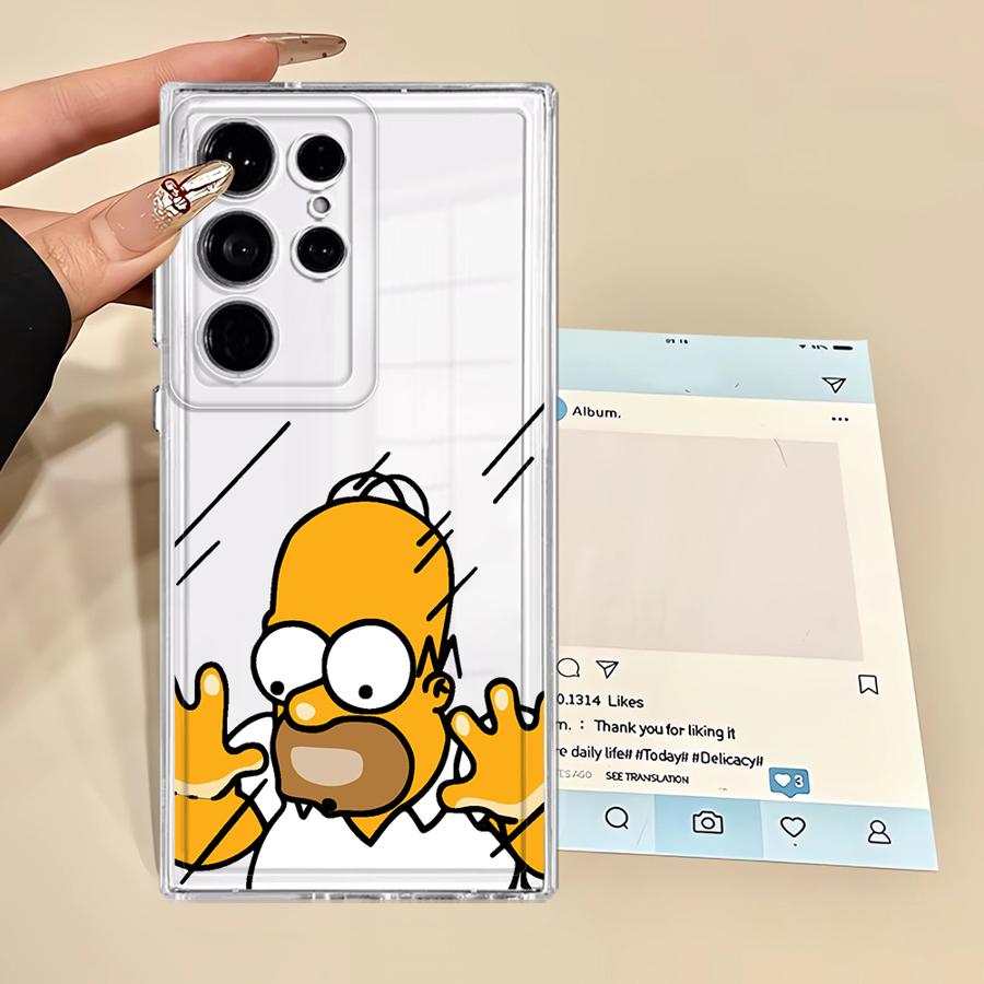 

Phone Cover Case for Samsung Galaxy S26 S24 S22 FE S21 S25 Edge Note 20 Ultra 10 S20 Plus S23 Ultra Cartoon The S-simpsons Galaxy Note20