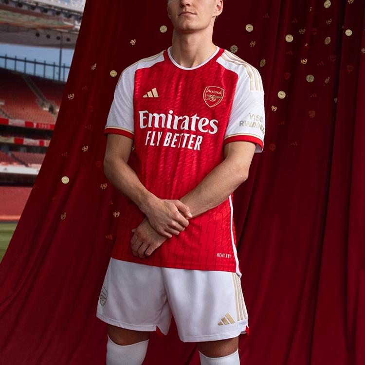 adidas Arsenal 23 / 24 HOME AUTHENTIC Soccer Jersey Player Edition Men's Red (Unisex) Soccer Jerseys HR6931