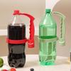 Beverage Bottle Pourer Handle Precision Flow Control Anti Spill Handle with Built-In Bottle Opener