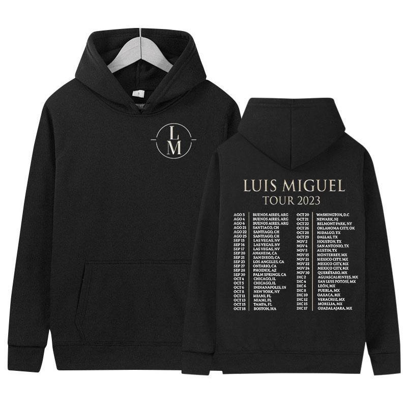 

Louis Miguel Tour Men s Hoodie Fashionable Casual sportswear retro Hip-hop style hoodie streetwear S