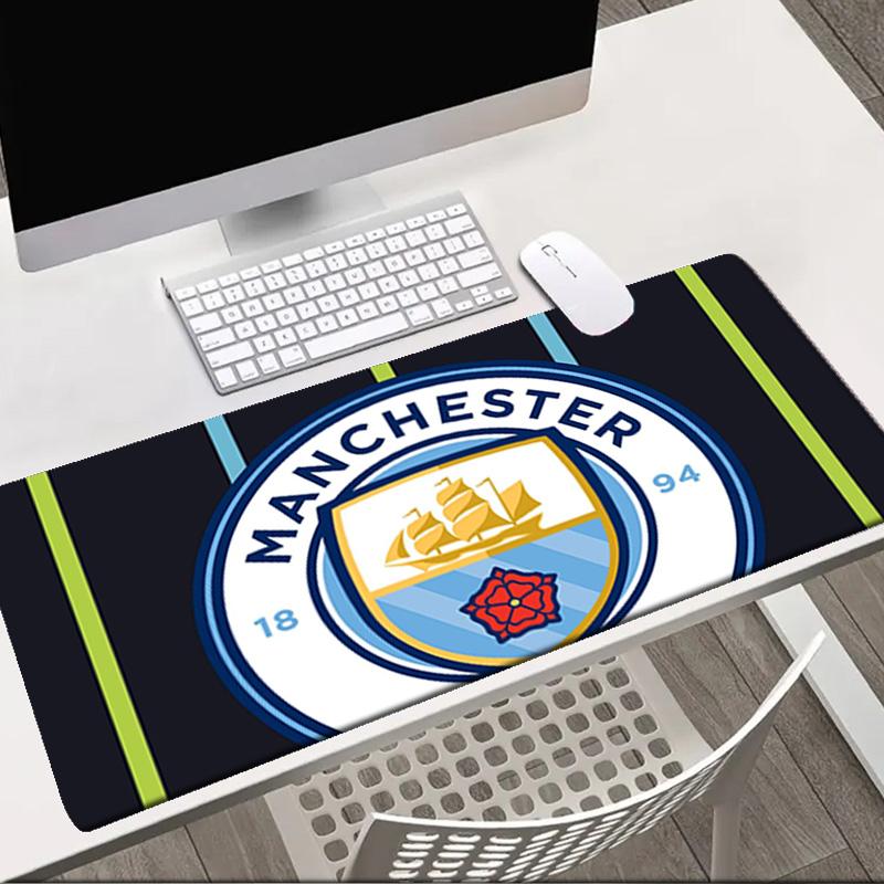 Manchester City Crest Mouse Pad Office Desk Mat, Gaming Mouse Pad Mousepad, Keyboard pad,Heavy-Duty Non-Slip Rubber Backing, Gift