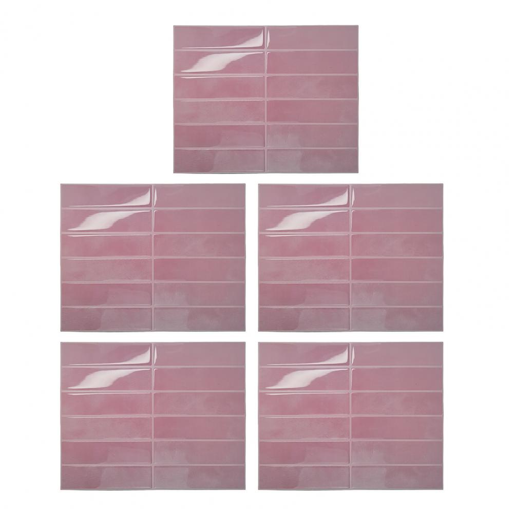 Self-adhesive Tile Stickers Wall Tile Stickers Waterproof Self Adhesive 3d Tile Wall Stickers for Kitchen Bathroom Room