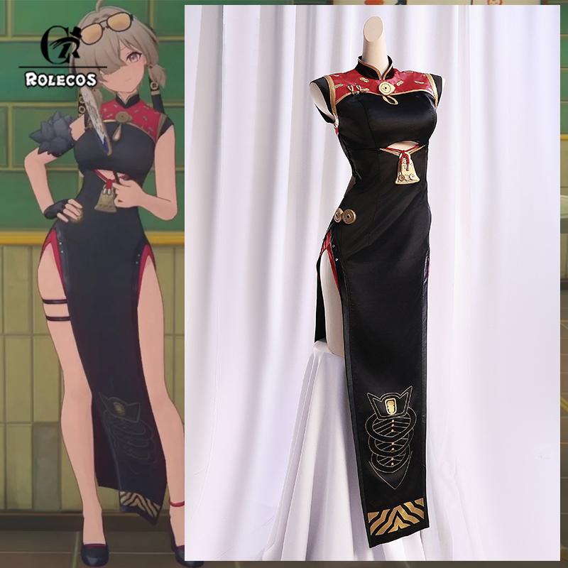 

Игра Zenless Zone Zero Юм Ча Син Свити Косплей Костюм Босс Леди Свити Женский Ципао Платье для Хэллоуин вечеринки XXL