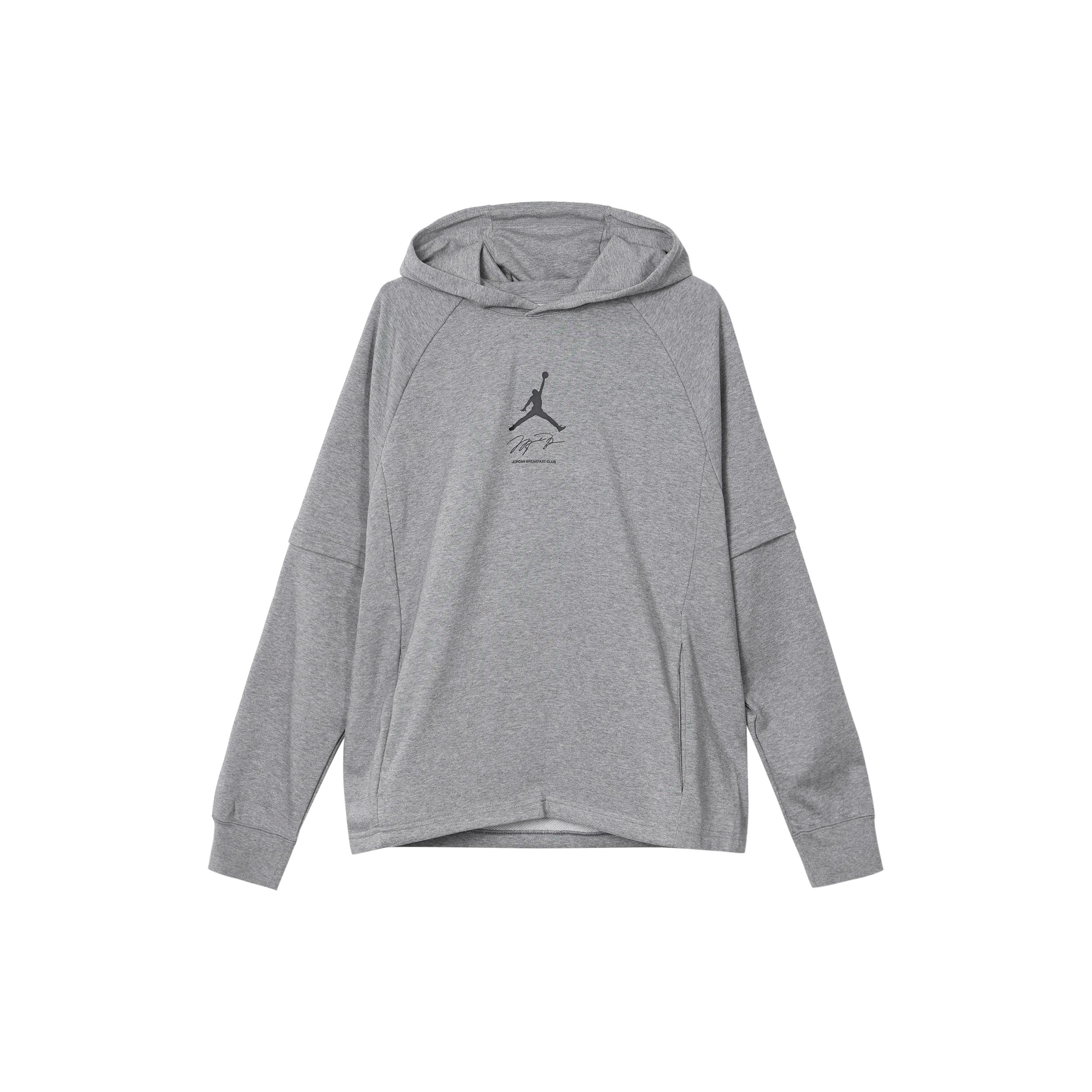 Jordan Sweatshirts Men s Gray Hooded Moderate Regular DV9782-091 S