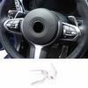 Steering Wheel For BMW M3 M4 F80 F82 M5 X5M Cover Trim Button Frame Matte Silver