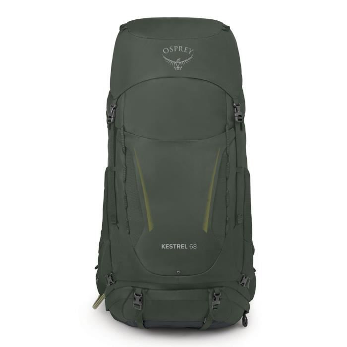 Sac à dos - osprey - kestrel 68 l/xl - vert olive - housse de pluie - usage intensif