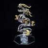 Handmade Glass Feng Shui Lucky Crystal Rising Dragon (Small)