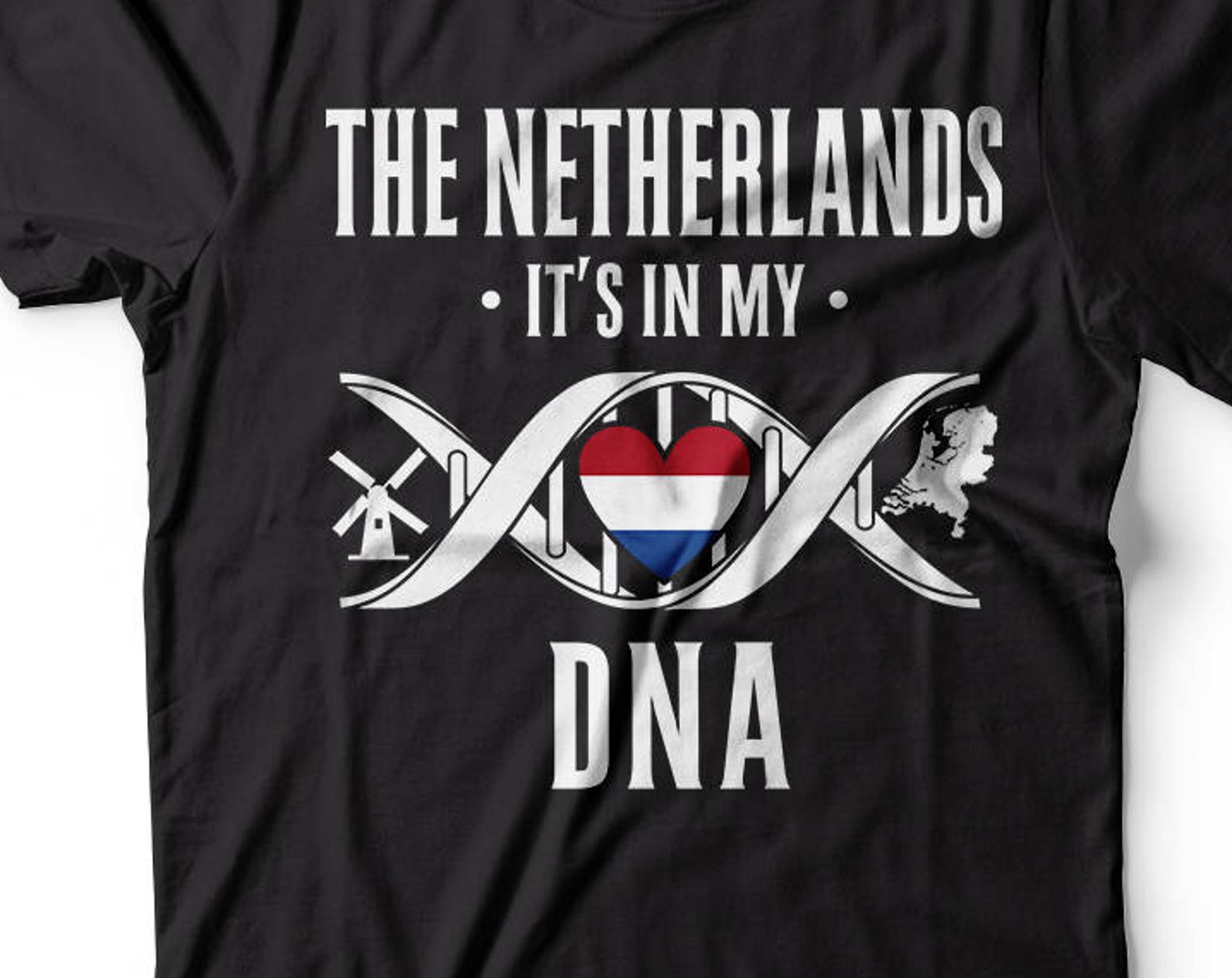 Netherlands DNA T-Shirt: Holland Heritage Tee S