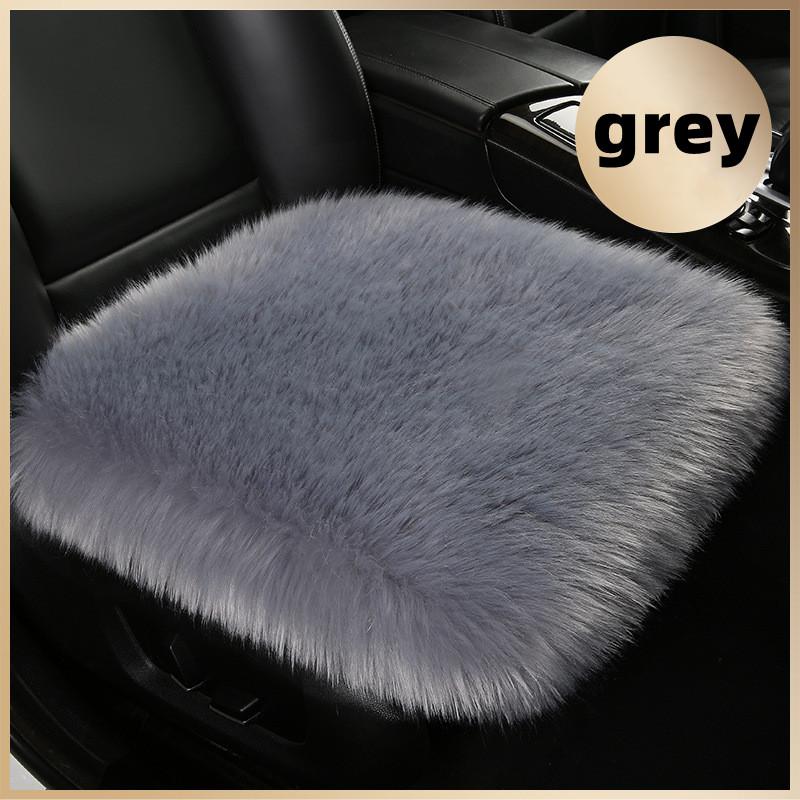 1 STÜCK Kunstfell-Autositzbezug Plüsch Winterweiß Universelles Automobil-Innenraum-Autositzpolster aus Kunstwolle Warmes und luxuriöses Plüschpolster