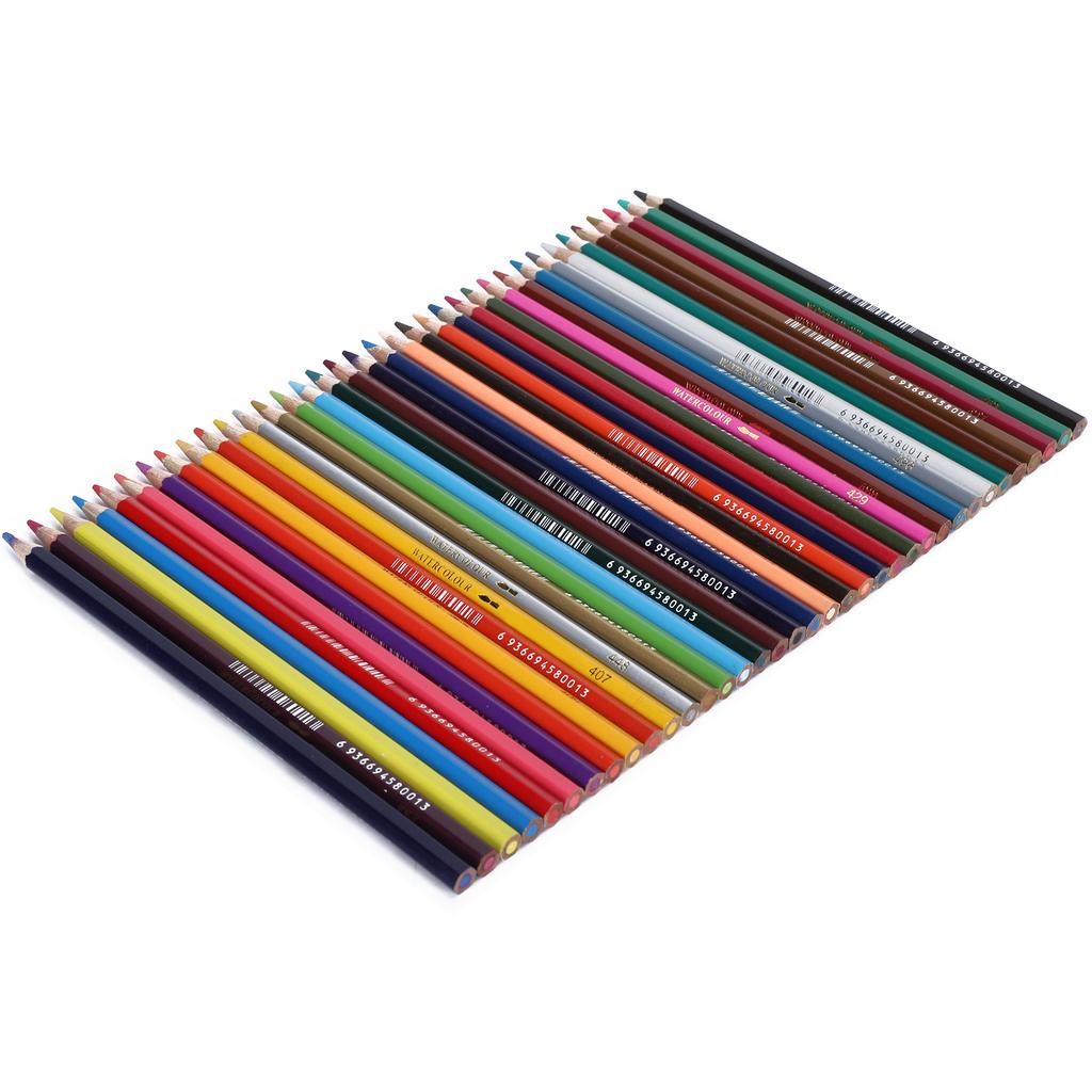 36 Stück Buntstifte Wasserlöslich Eisen Eimer Verpackt Mehrfarbig Kinder Malwerkzeuge