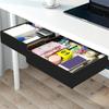 Space Saving Under Desk Storage Drawer Polypropylene Construction Workspaces Organizer Easy Installation Box