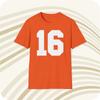 Men's and Women's T-shirts Payton Manning Tennessee Volunteers #16 Jersey T-Shirt - Front & Back Print