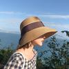 Straw Hat For Women Summer Foldable Sun Hat With Butterfly Bow For Beach And Outdoor Activities
