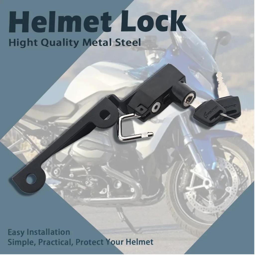 Držák přilby Eiksouvi pro R1200R/RS 2015-2021 | S1000RR/R1250R/RS 2019-2025 Zámek na přilbu Motocyklové zakázkové díly Hliníková slitina Proti krádeži