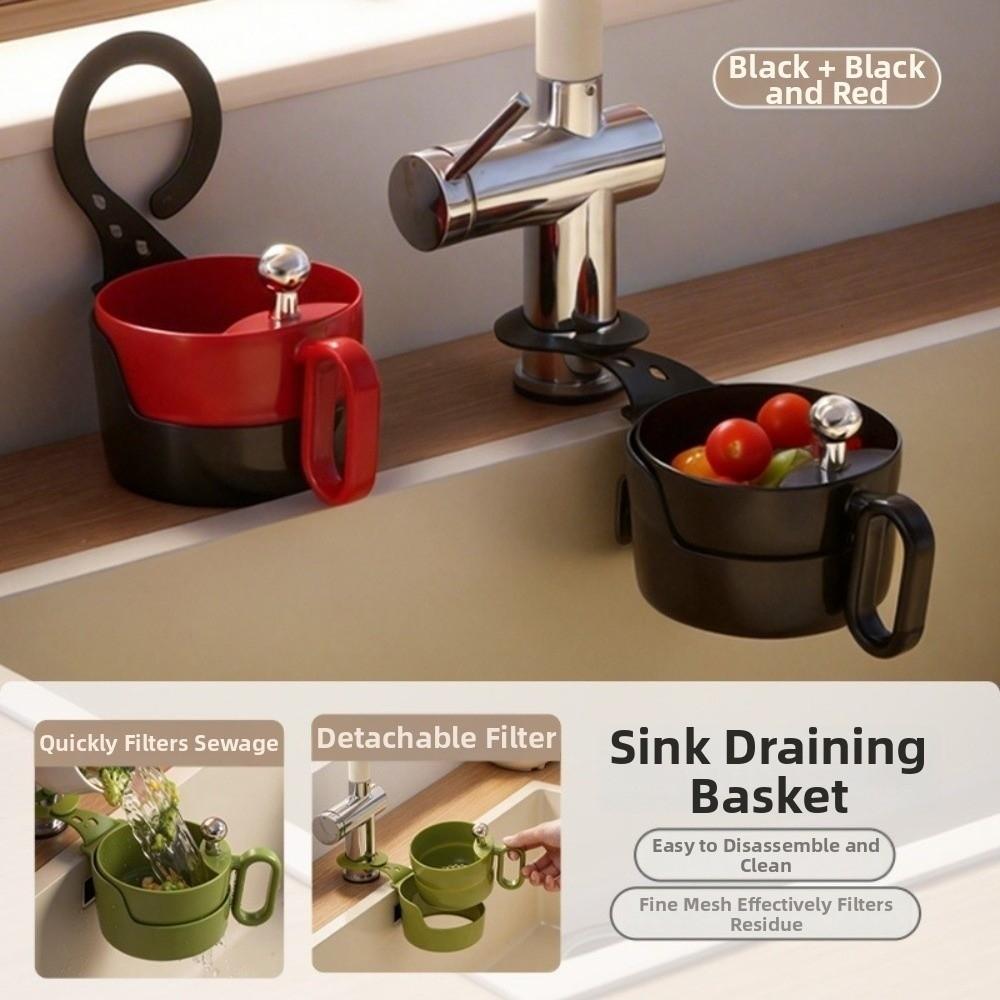 Removable Filter Sink Strainer Basket Fast Drainage Kitchen Sink Drain Basket  Kitchen Organization