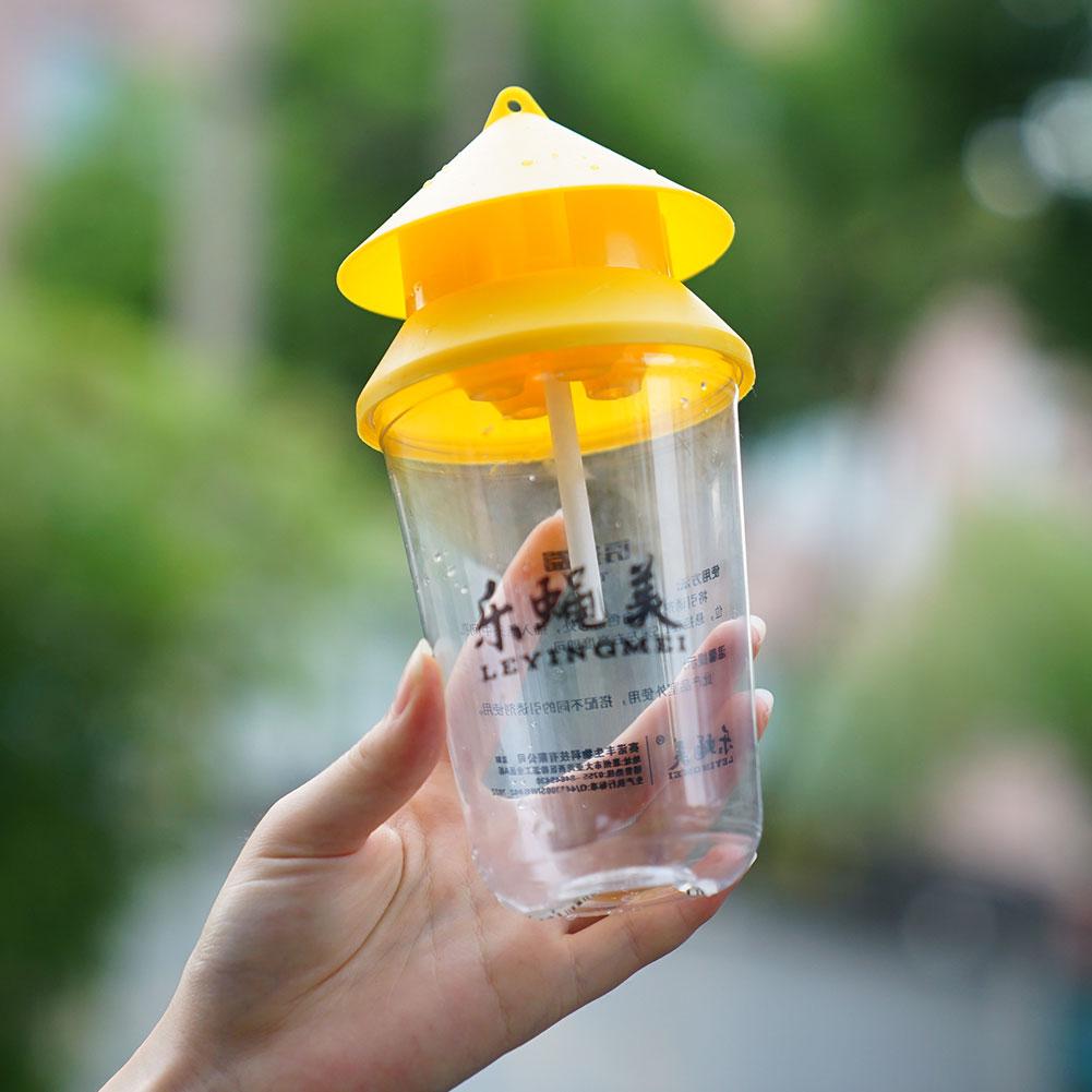 Fruit Fly Trap Reusable Trap Fly Trap Pest Control Effect 9.5 Family Orchard To 20 Obvious cm Easy x Use Farm N2W1