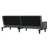 Vidaxl Foldable Sofa With Armrests, Dark Grey, Upholstered