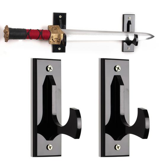 Uchwyt na miecz świetlny do montażu na ścianie Uchwyt na katanę samurajską Stojak ekspozycyjny na miecz świetlny Podpórka na wszystkie miecze szable dla kolekcjonerów Dekoracja ścienna do domu