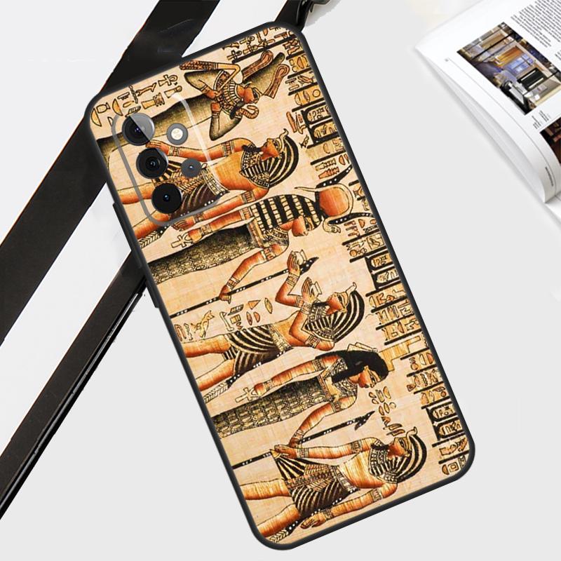 Egypt Cuneiform Akkadian Pharaoh Case For Samsung Galaxy A56 A36 A26 A16 A06 A54 A34 A14 A12 A22 A32 A52 A13 A53 A15 A35 A55