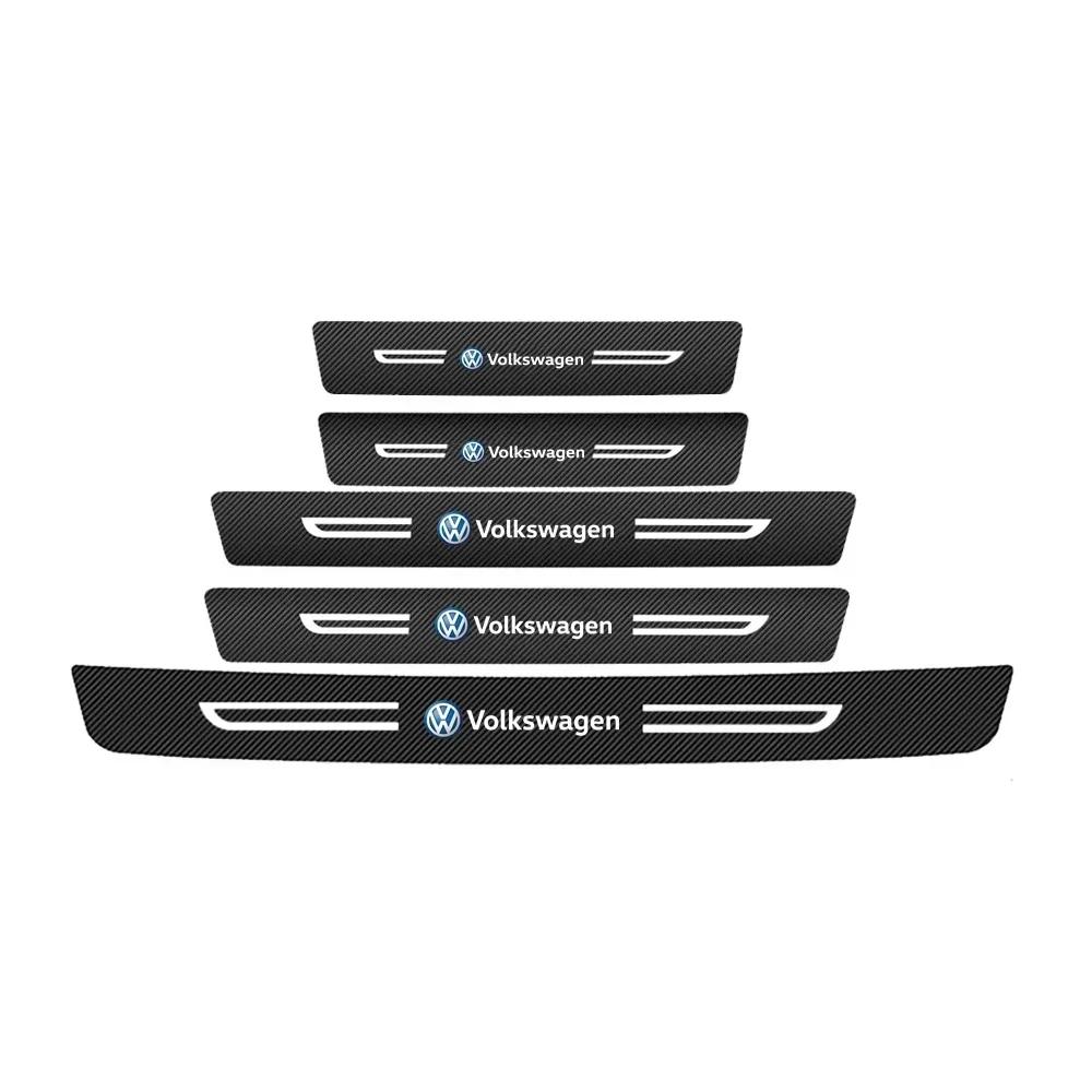 New Car Door Threshold Protector Decal for Volkswagen Passat Tiguan Golf Bora Jetta Sharan T3 T5 Magotan Beetle Trunk Bumpe