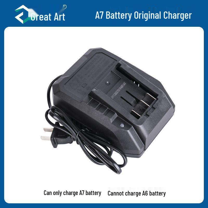 Universal Charger for Electric Tools with Dual Port: Fits Lithium Battery Angle Grinder, One-Handed Saw, and Hammer