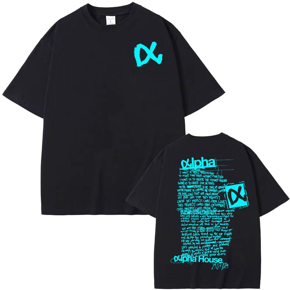 2026 Singer Aitana Cuarto Azul Tour Camisetas Gráficas Unisex Moda Femenina Estética Camiseta de Manga Corta Algodón Camiseta Casual