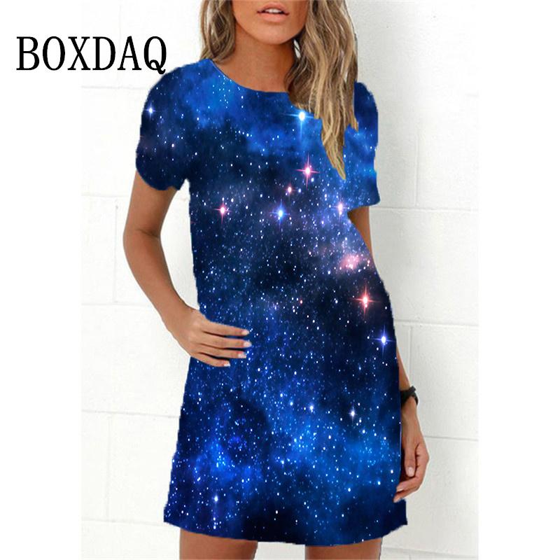 Funny Cat Print Women Dress New Summer Beach Short Sleeve O-neck Loose Casual Mini Dress Ladies Cartoon Sundress Oversized