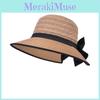 Stylish Womens Summer Straw Hat With Butterfly Knot And Wide Brim Sun Protection For Outdoor Fun