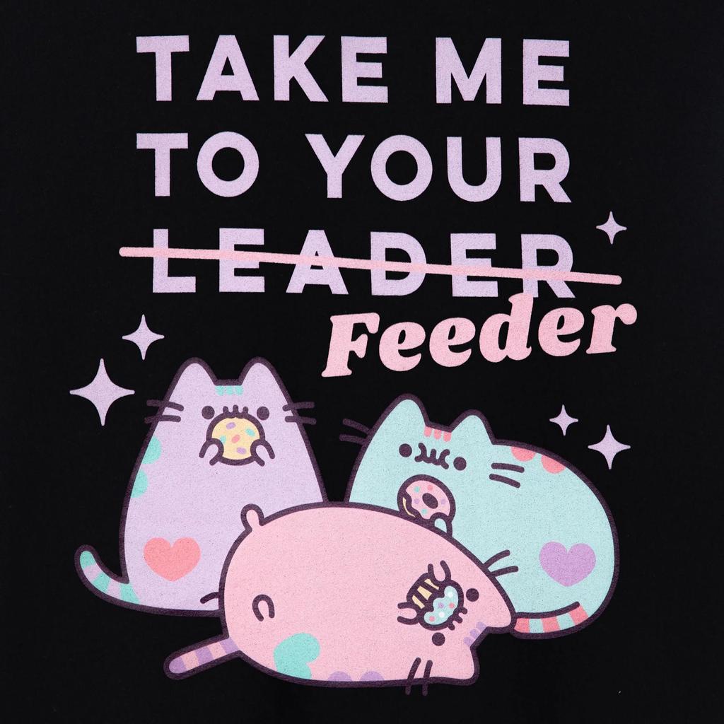 Pusheen Damen/Damen „Take Me To Your Feeder“-T-Shirt