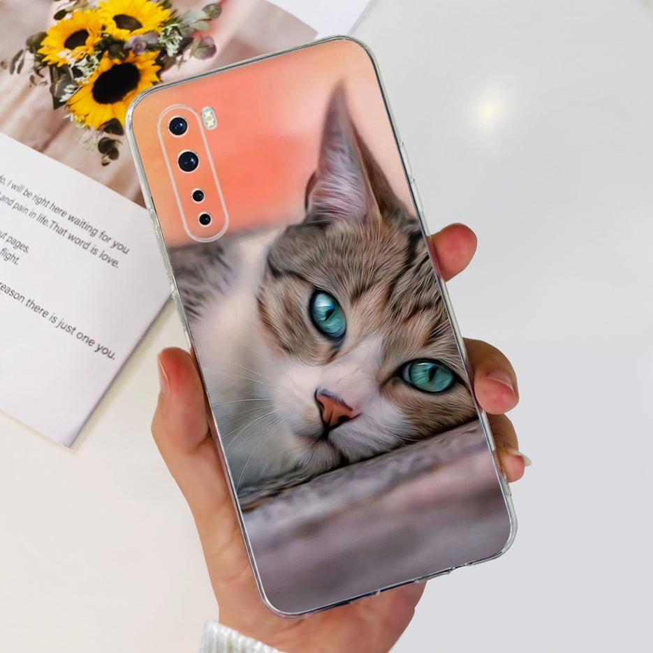 For OnePlus Nord Case 1+Nord AC2001 AC2003 Cute Cat Cartoon Cover Soft Silicone Phone Case For One Plus 8 Nord 5G Oneplus Z Bags