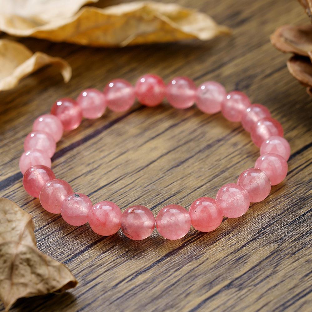 Bracelet Élastique Tigre Oeil en Cristal Européen, Bijoux en Perles de Pierre Naturelle