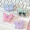 Gradient Butterfly Cute PP Clip Paperclip Cartoon Memo Clip Acrylic Paper Clip  Desk Organizer