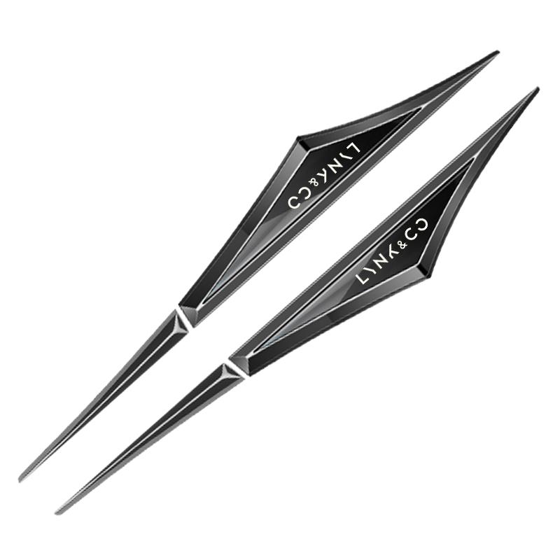 2 pezzi adesivi auto 3D in lega accessori auto accessorio per LYNK&CO 01 02 03 05 06