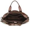 2026 Men Top Grain Leather Handbag, Business Laptop Briefcase, Genuine Leather Men Business Hand Carry Bag