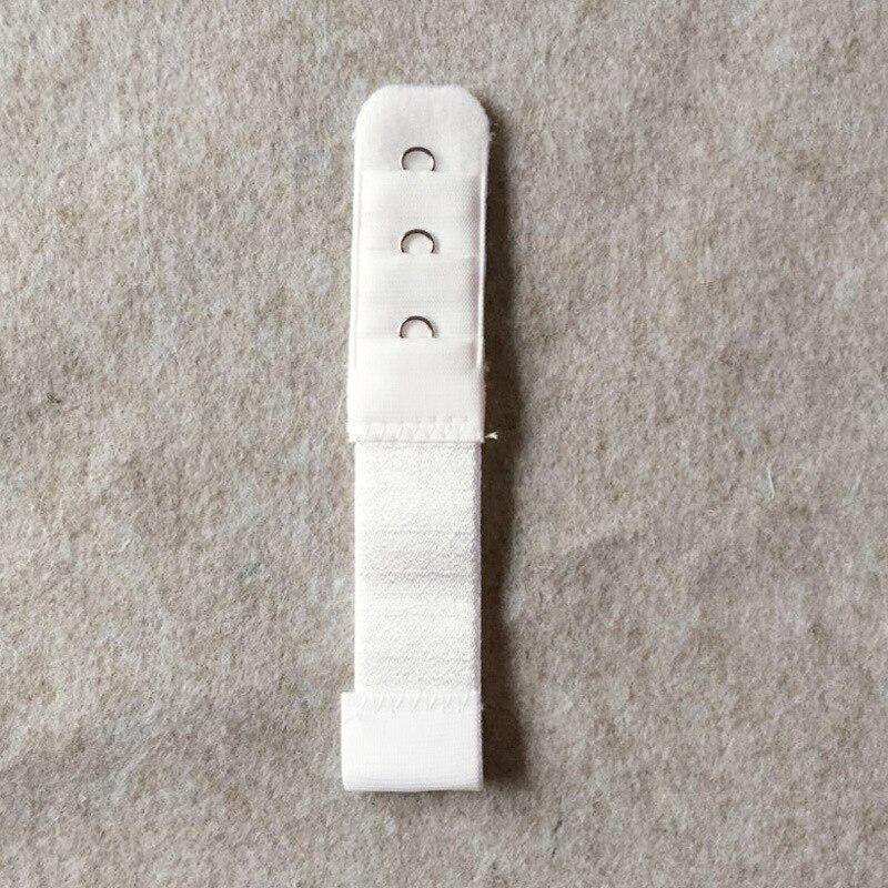 

Регулируемая застёжка для бюстгальтера. В одном ряду три крючка. Разные цвета белый