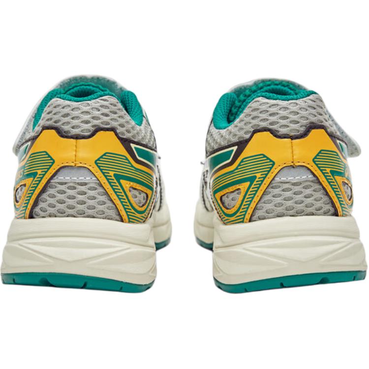 New Asics Contend Jog Breathable Rebound Support Low Top Kids' Running Shoes White Green Kids' 1014A356-102