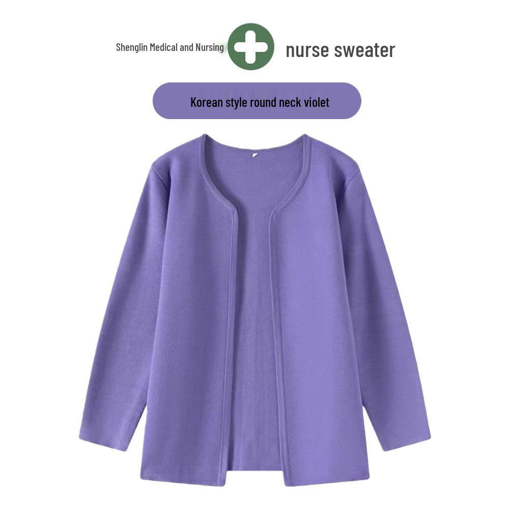 Korean Style Nurse Cardigan Sweater for Doctors & Beauticians
