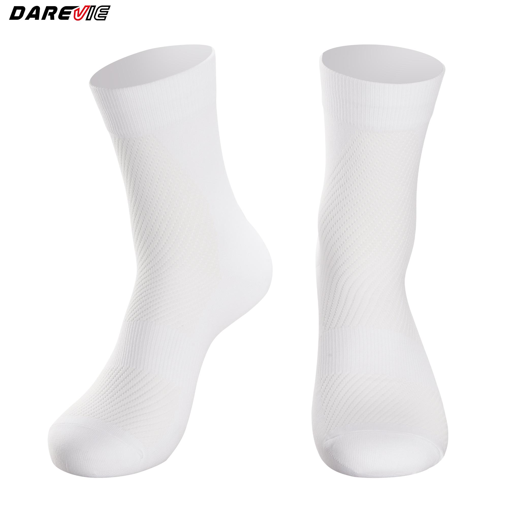 Darevie Custom Cycling Socks High Quality Socks Cycling Nylon Compression Cycling Socks Custom Free Size белый