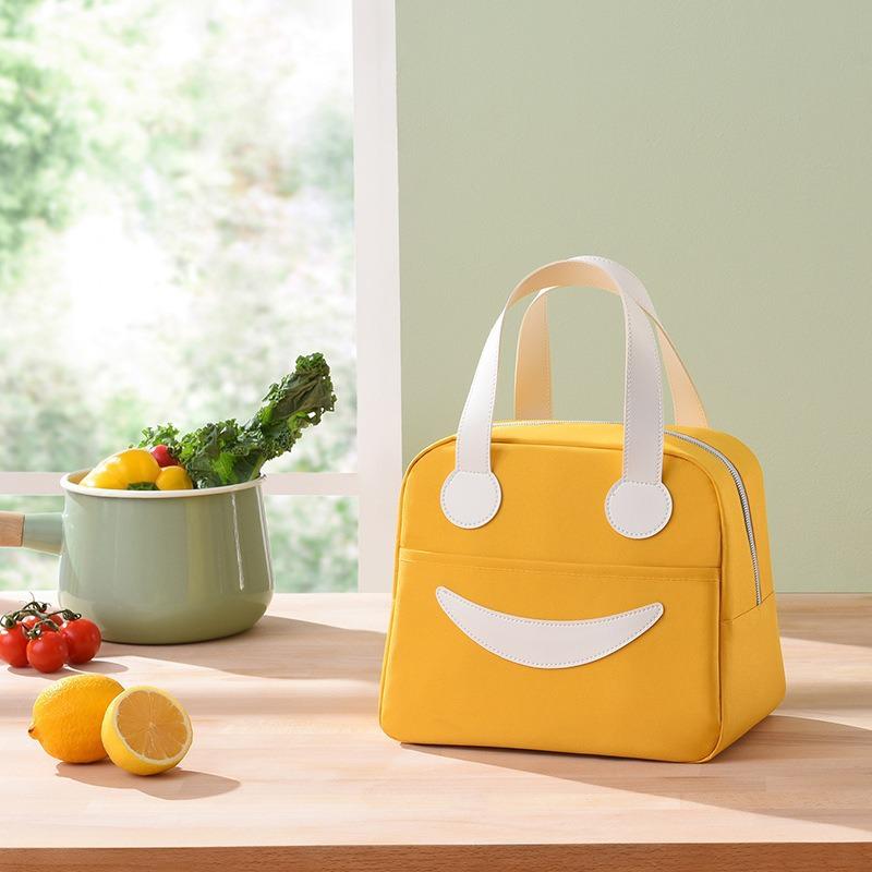 Durable Insulated Lunch Bag: Cute, Simple, Thickened Design for Outdoor and Work Commute