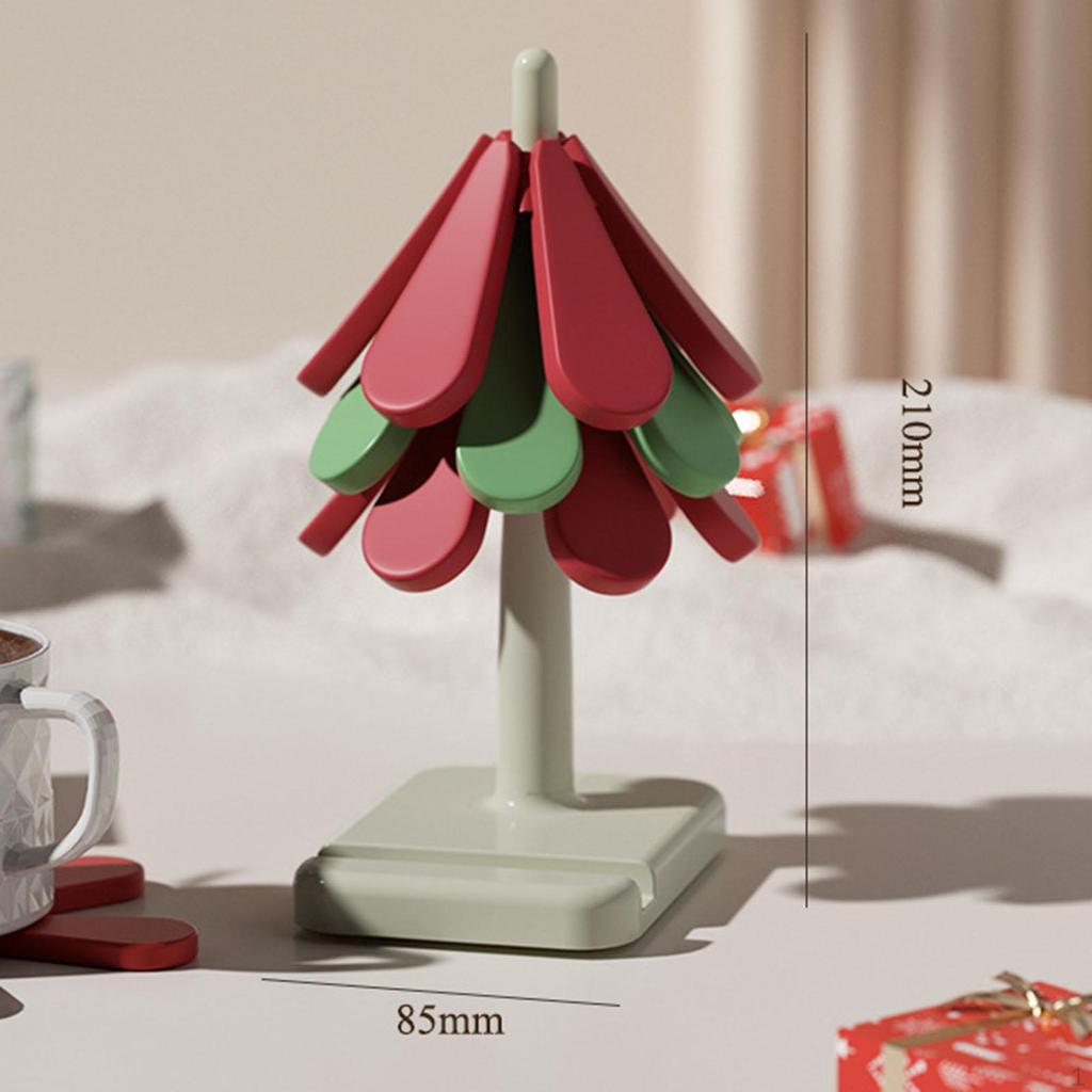 3 Pieces Folding Heat Insulation Pad Coaster Insulated Pot Holder for Utensils