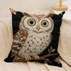 2D Scream Animals Retro Cushion Cover Silky Short Plush Invisible Zipper Dustproof Sofa Pillow Case For Home Decor