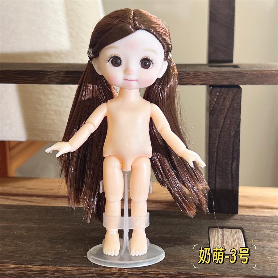 

Cute Doll Girl Toy Set Includes Head Body and Shoes for Creative Play and Customization Suitable for Collectors and Children One size білий