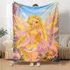 Winx Club Theme Printed Blanket - Perfect for Couch, Bed, Travel & Outdoor Use | Machine Washable, Cozy & Durable.